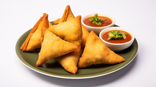 A Plate of samosas from India Generative AI