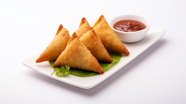 A Plate of samosas from India Generative AI