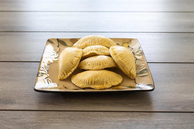 Plate of savoury nigerian meat pies