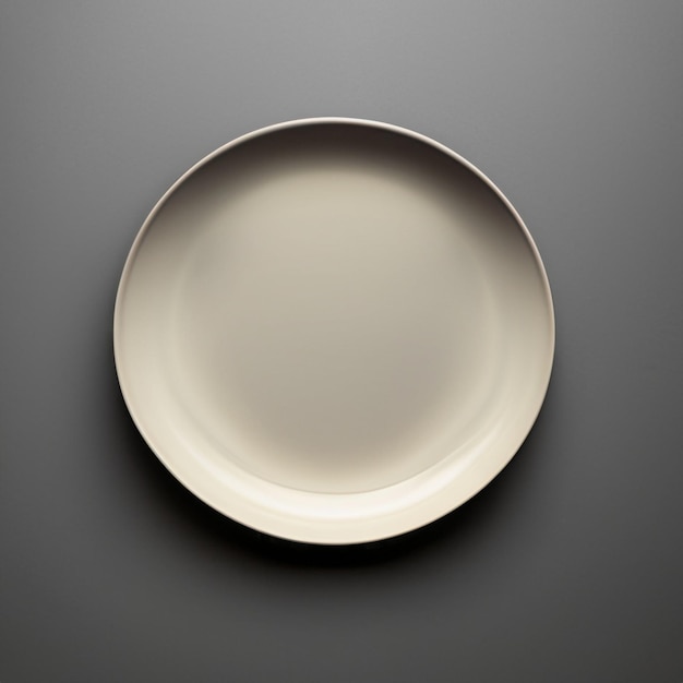 Plate on table