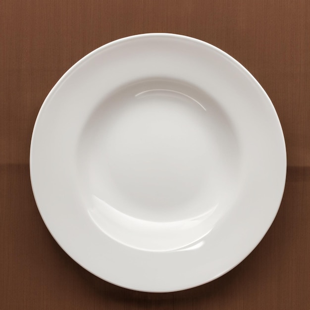 Plate on table