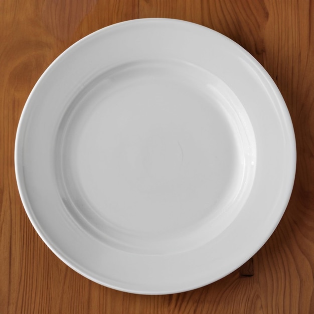 Plate on table