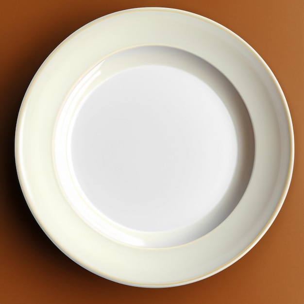 Plate on table