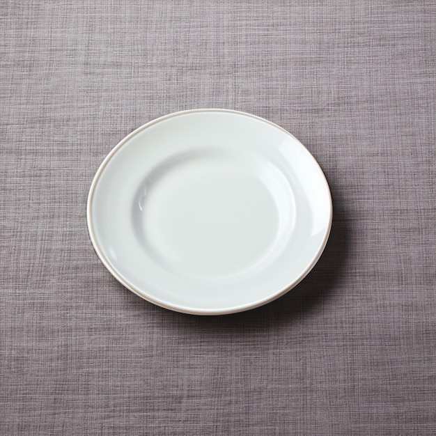 Plate on table