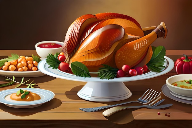 a plate of turkeys with the word turkey on it