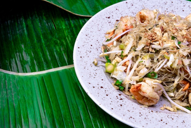 plate with traditional Vietnamise food