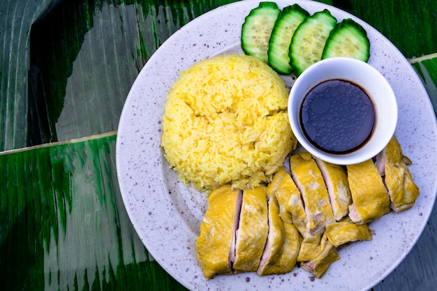 plate with traditional Vietnamise food