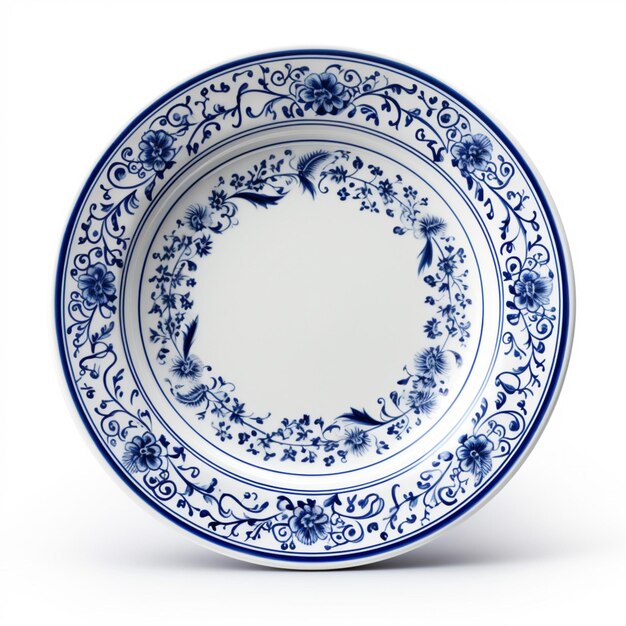 Plate with white background high quality ultra hd
