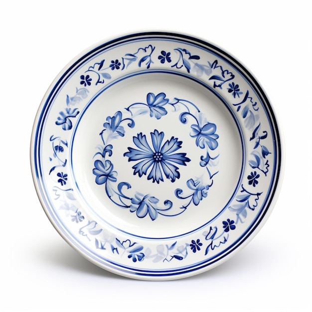 Plate with white background high quality ultra hd