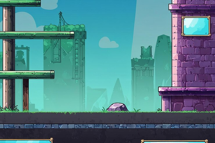 Фотография шаблон фона игры платформы