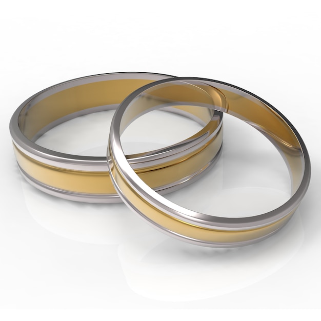 Photo platinum wedding rings