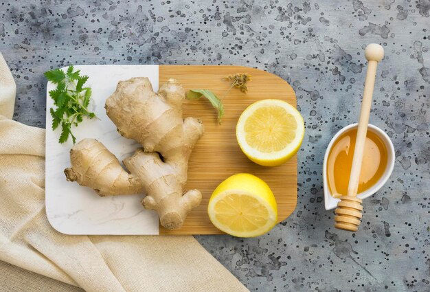 platte geneeskrachtige specerijen kruiden