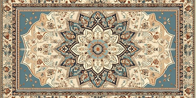 Platte tapijtontwerp Traditionele geometrische abstracte textuur textiel achtergrondweergave