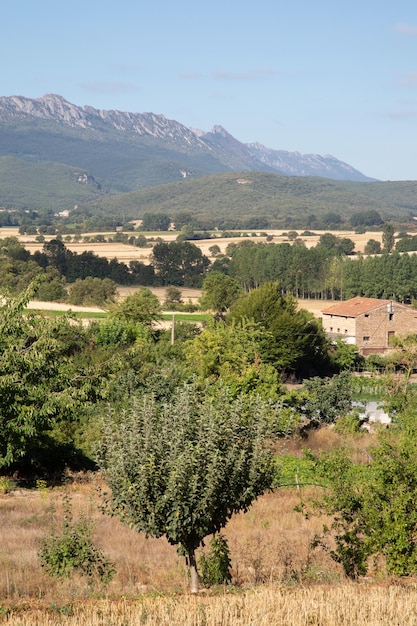 Platteland buiten Genevilla, Navarra, Spanje