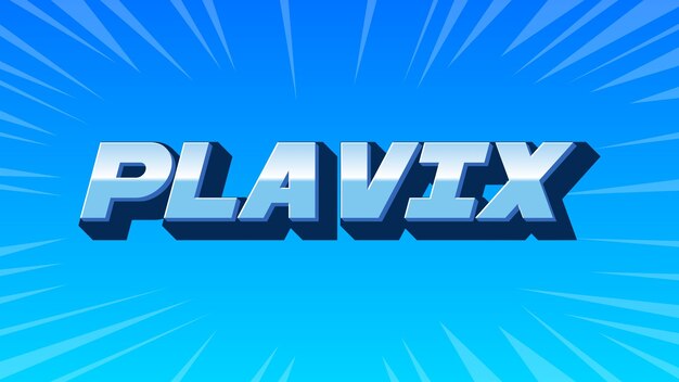 Plavix 3D Blue Text