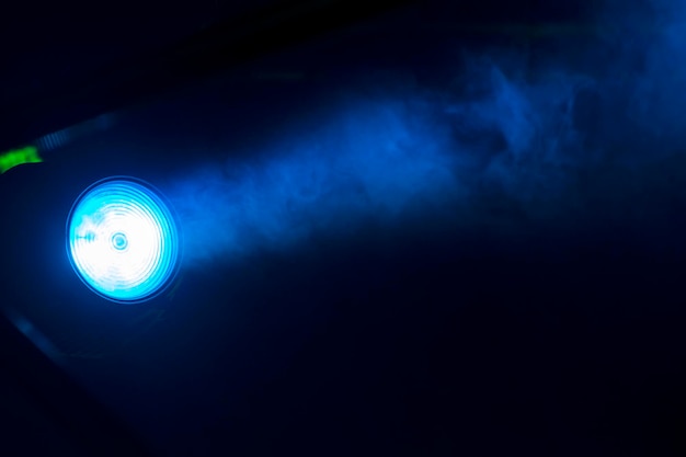 Play of lights on stage in a large mass concert before Covid 19 in Latin America