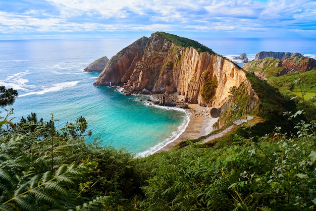 Playa del Silencio in Cudillero Asturias Spain