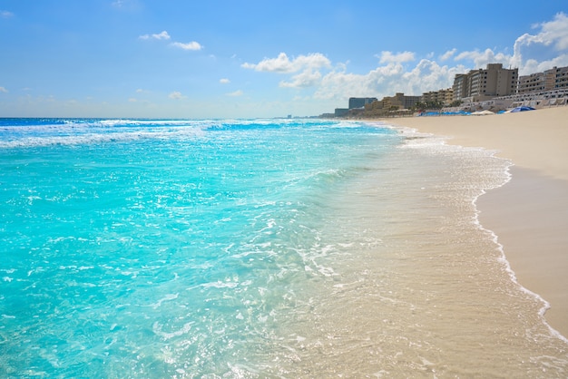 Playa Marlin in Cancun Beach in Mexico