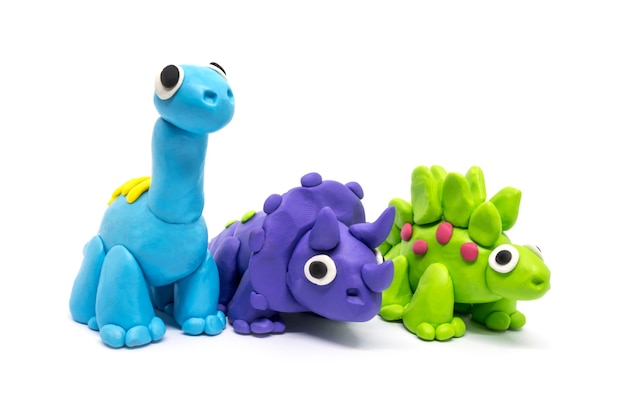 Playdough-groep dinosaurussen