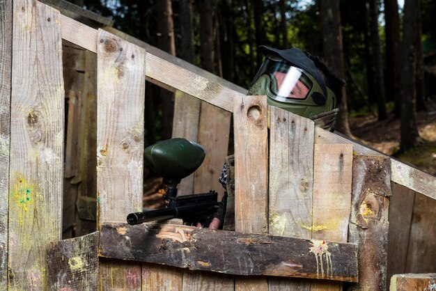 Players in paintball