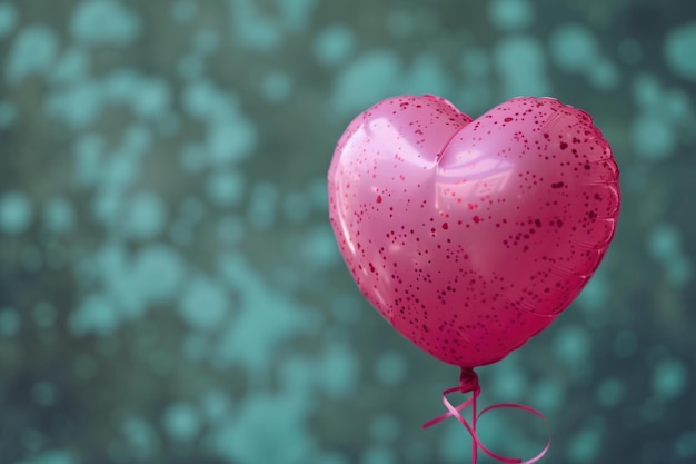 Playful Balloon heart pink Generate AI