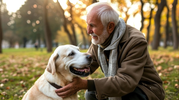 playful dog and its owner in nature outdoor pragma