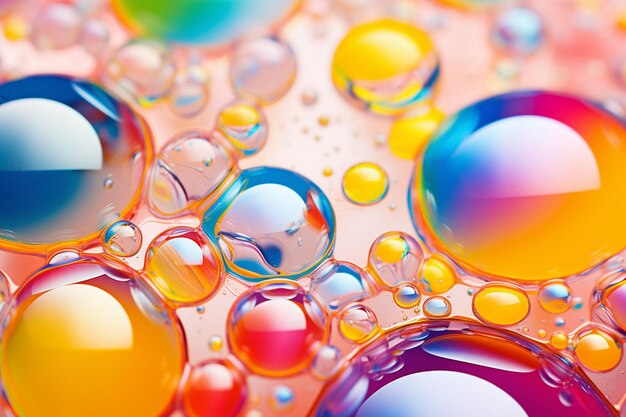 Photo playful and engaging stock of colorful bubbles suitable for party themes and joyous event