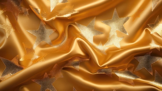 Playful gold star pattern