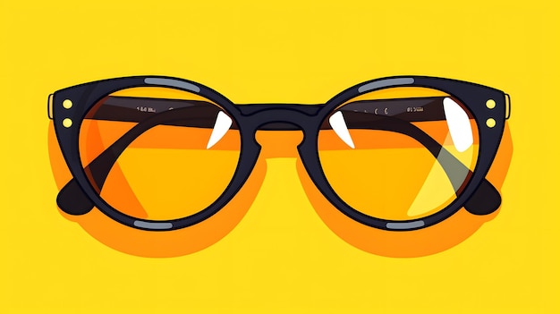 Playful illustration of a pair of sunglasses