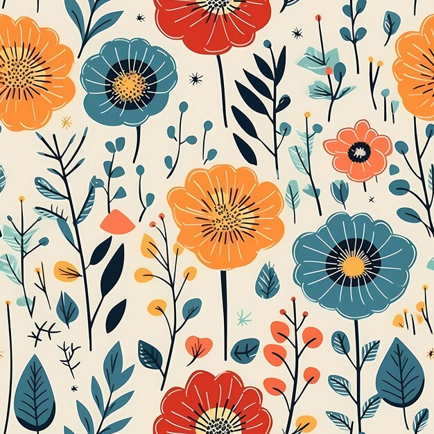 playful pattern flower