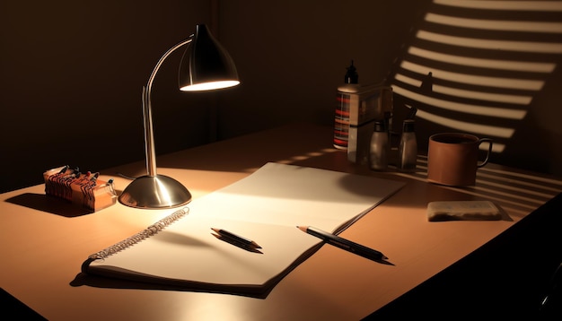 playful silhouettes and lines in workspace artistry