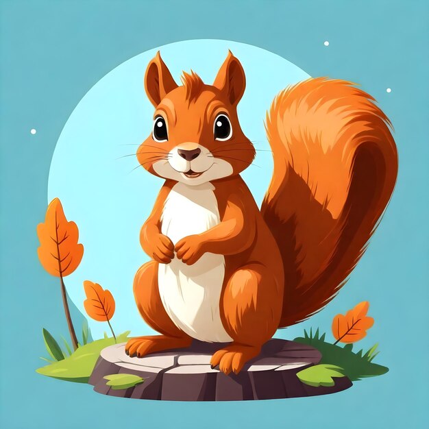 Photo playful squirrel clipart collection