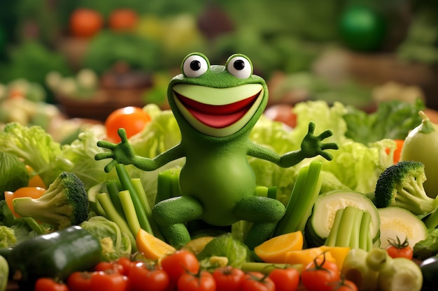 Playful vegetable critters