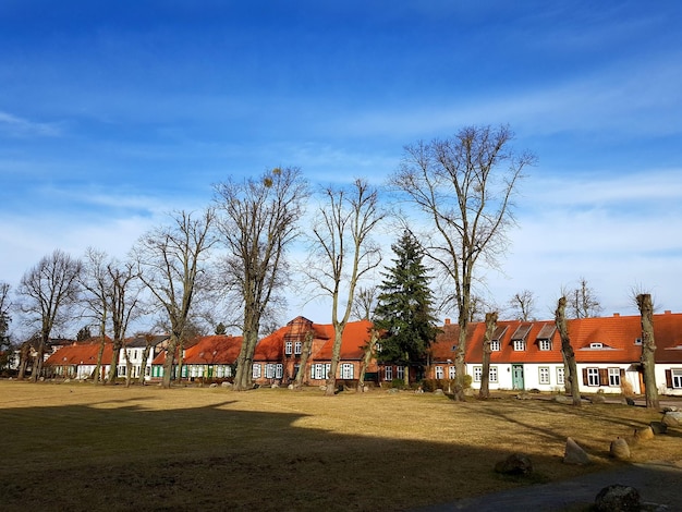 Playground against sky