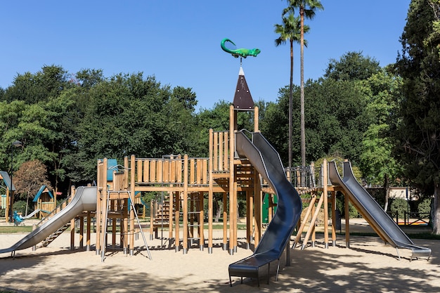 Photo playground for children in a park