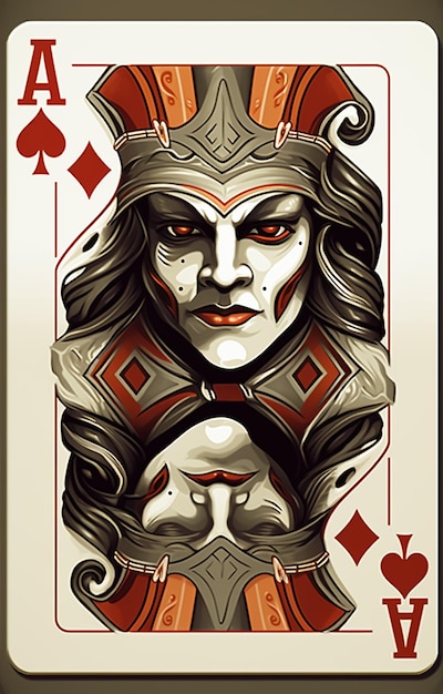 Foto una carta da gioco joker re regina da un nuovo moderno originale completo completo design