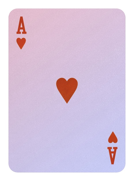 Playing cards, Ace of hearts