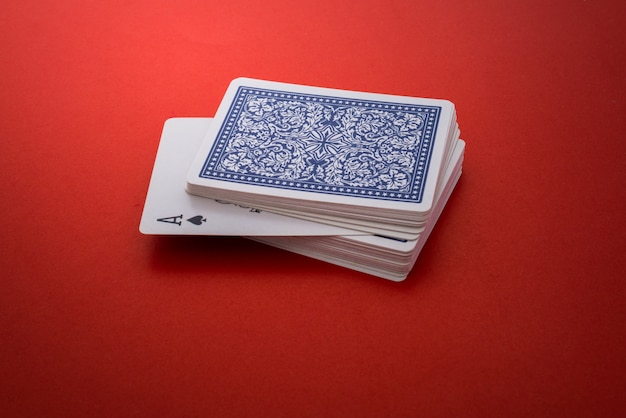 Playing cards isolated