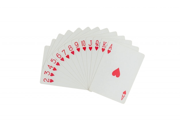 Playing cards isolated