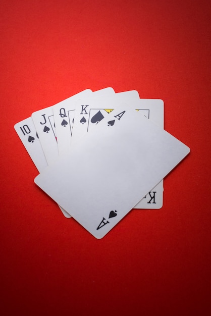 Playing cards isolated