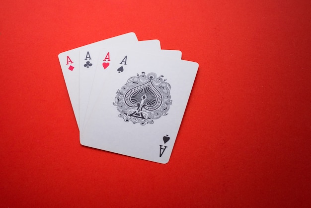 Playing cards isolated