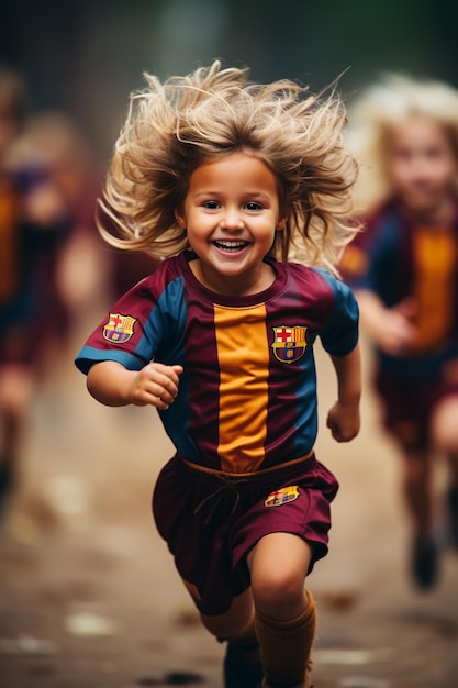 playing children HD 8K wallpaper Stock Photographic Image