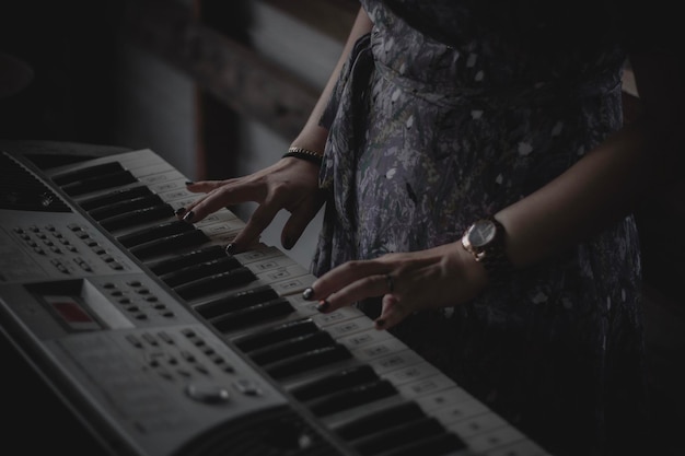 playing piano