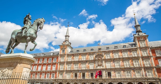 Plaza Mayor in Madrid Panorama