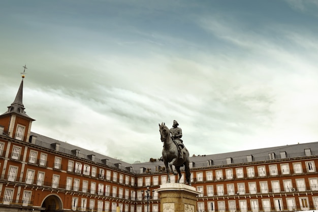 Sindaco della plaza a madrid, spagna