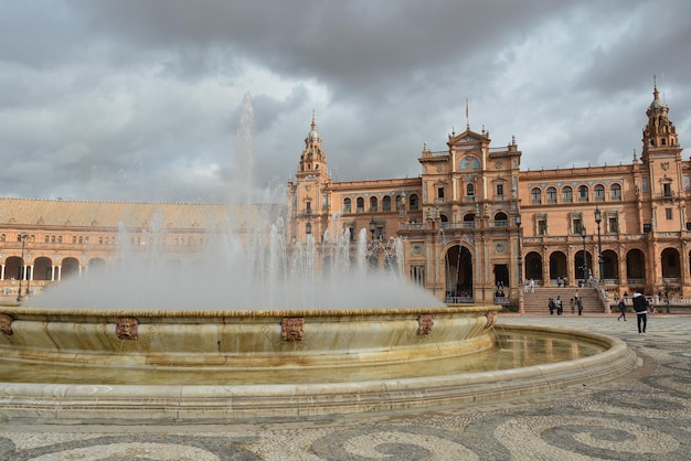 Plaza of Spain in Seville the capital of Andalusia