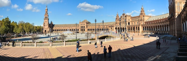 Plaza van Spanje in Sevilla panorama