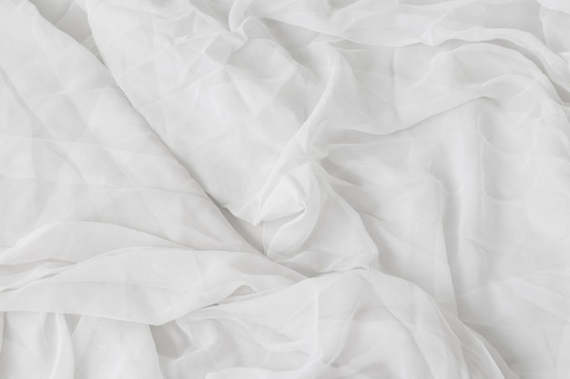 Pleated white fabric texture cloth