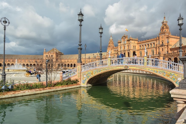 Plein van Spanje in Sevilla