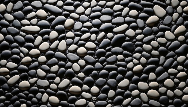 Plenty of Black Small Pebble Stones for Wallpaper Backgrounds Captured in Close up